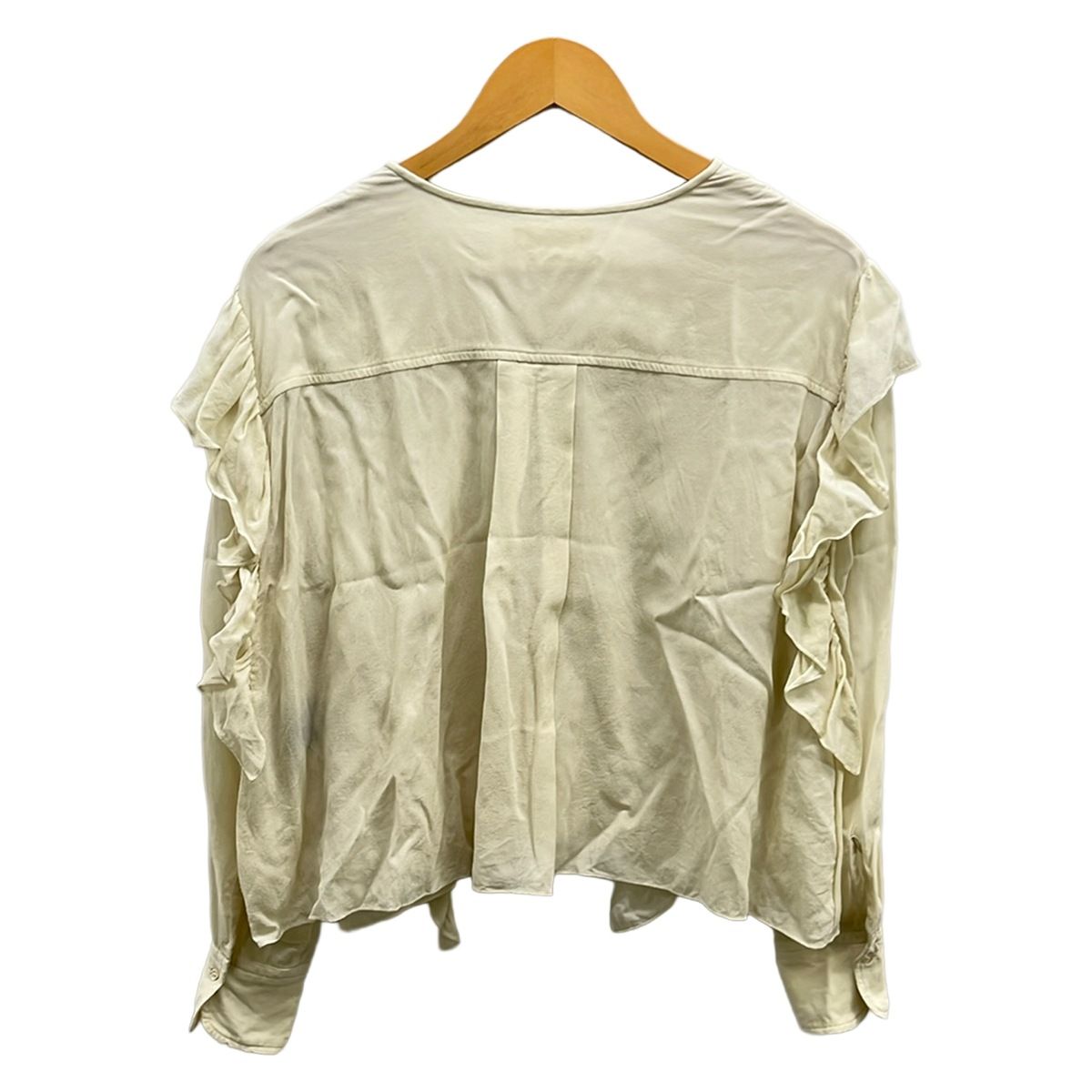 ISABEL MARANT ETOILE(イザベルマランエトワール) 長袖カットソー サイズ34 S レディース アイボリー フリル ISABEL MARANT ETOILE(イザベルマランエトワール) 長袖カットソー