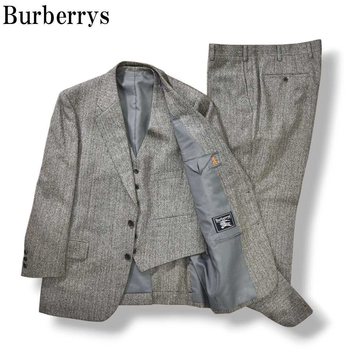 90sヴィンテージ バーバリー Burberrys ツイード シングル 2B 3ピース