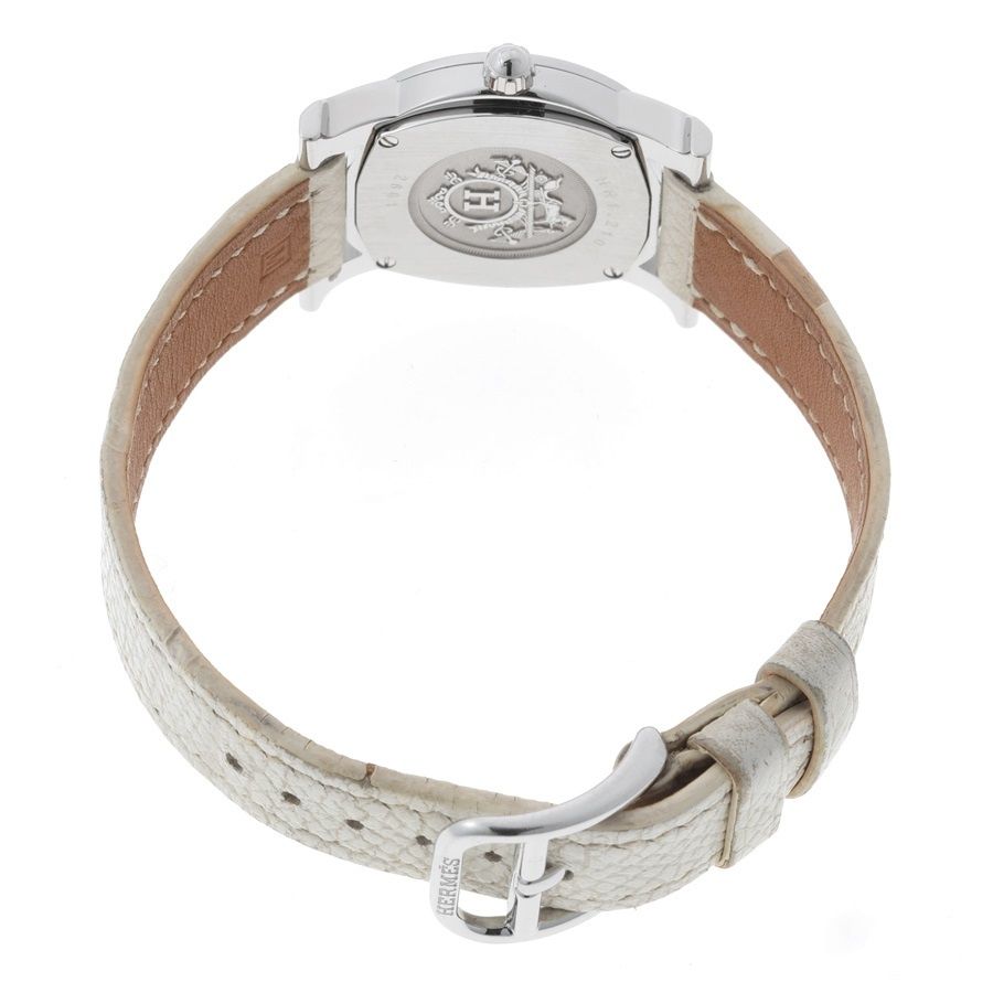 エルメス / HERMES Hウォッチ ロンド HR1.210 ホワイト クオーツ