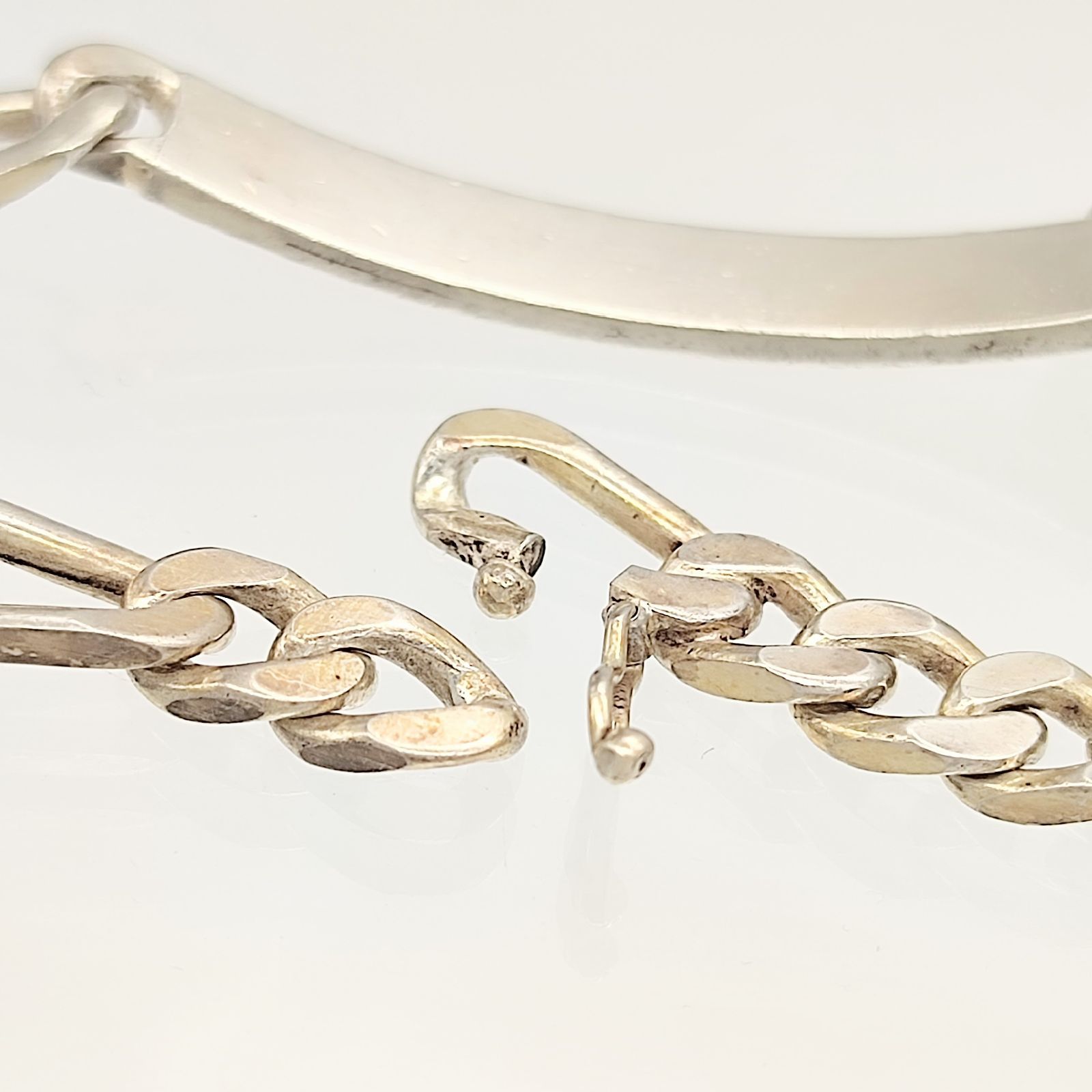 美品】IDチェーンブレスレット シルバー925 19.6g ヴィンテージ - メルカリ