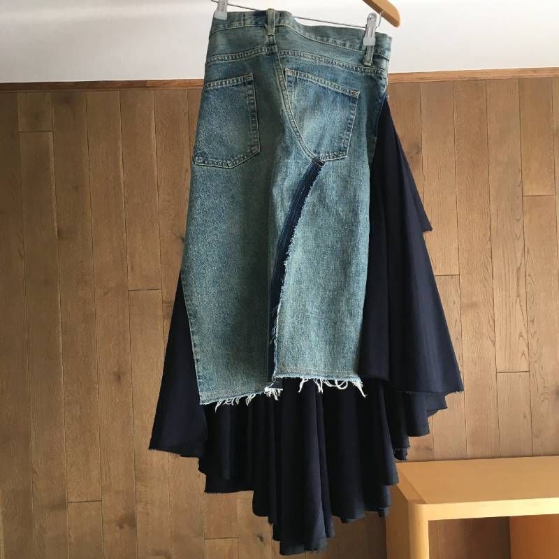 美品 ジュンヤワタナベ(JUNYA WATANABE) 再構築 フリル 切り替え