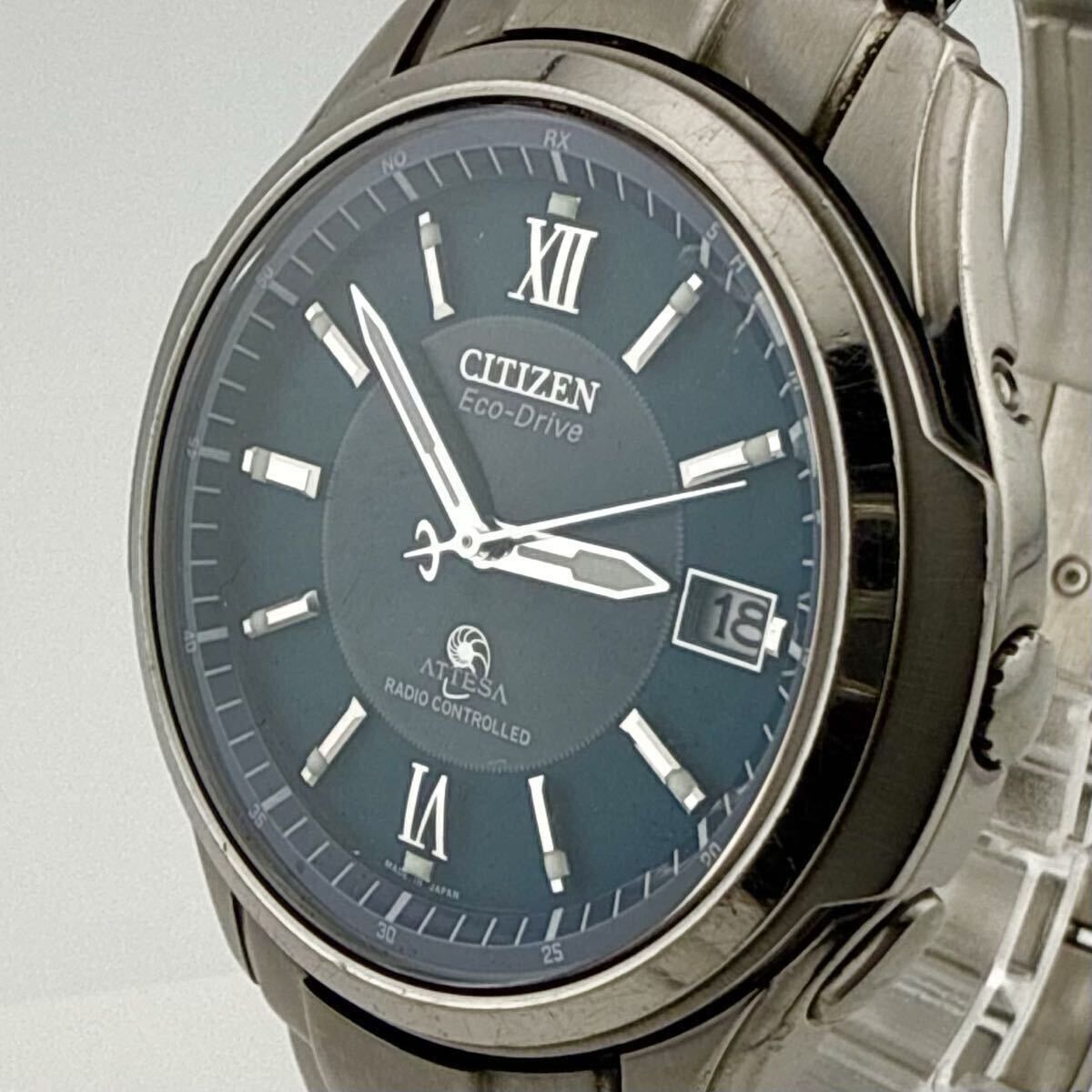 CITIZEN H410-T005870 シチズン ATTESA アテッサ 腕時計 稼働品 電波 