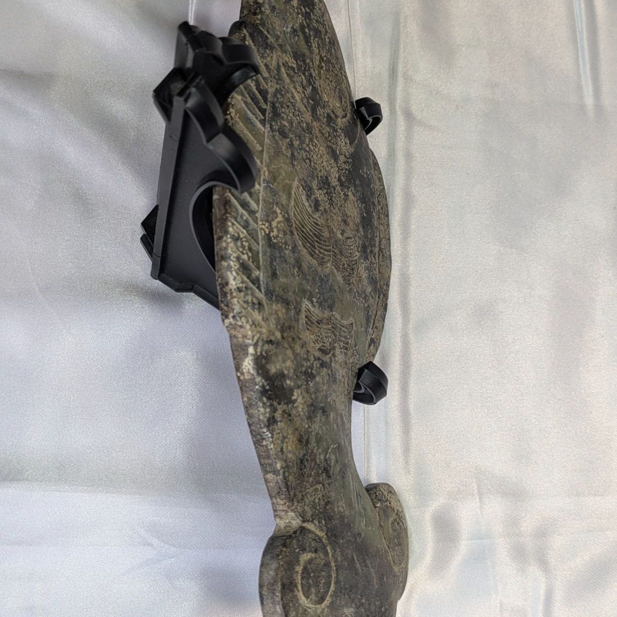 リ*ナ様 古玉　天然石　古美術　骨董　手彫　透かし彫り　縁起物　　童子戯魚 リ*ナ様 古玉 天然石 古美術 骨董 手彫 透かし彫り 縁起物 童子戯魚