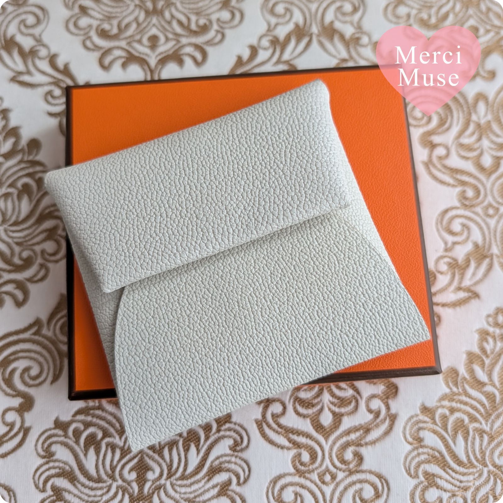 ❤未使用品❤バスティア コインケース グリペール ライトグレー 