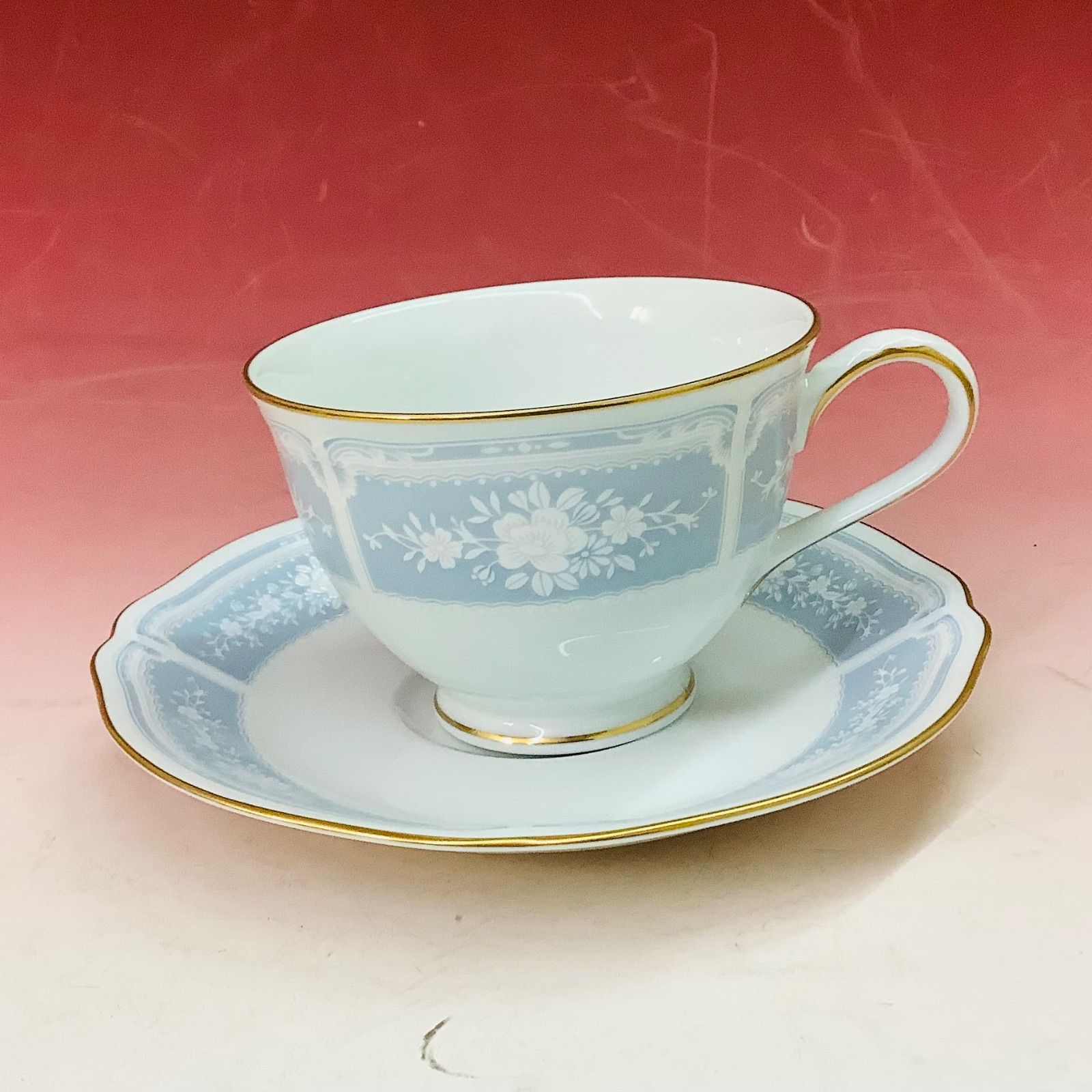 ノリタケ レースウッドゴールド ティー・コーヒー カップ＆ソーサー