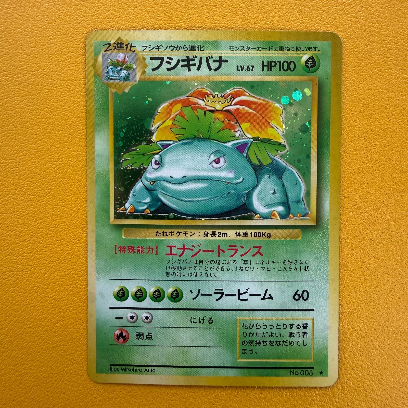 ポケモンカード 旧裏 フシギバナ LV.67 HP100 No.003 （旧裏 