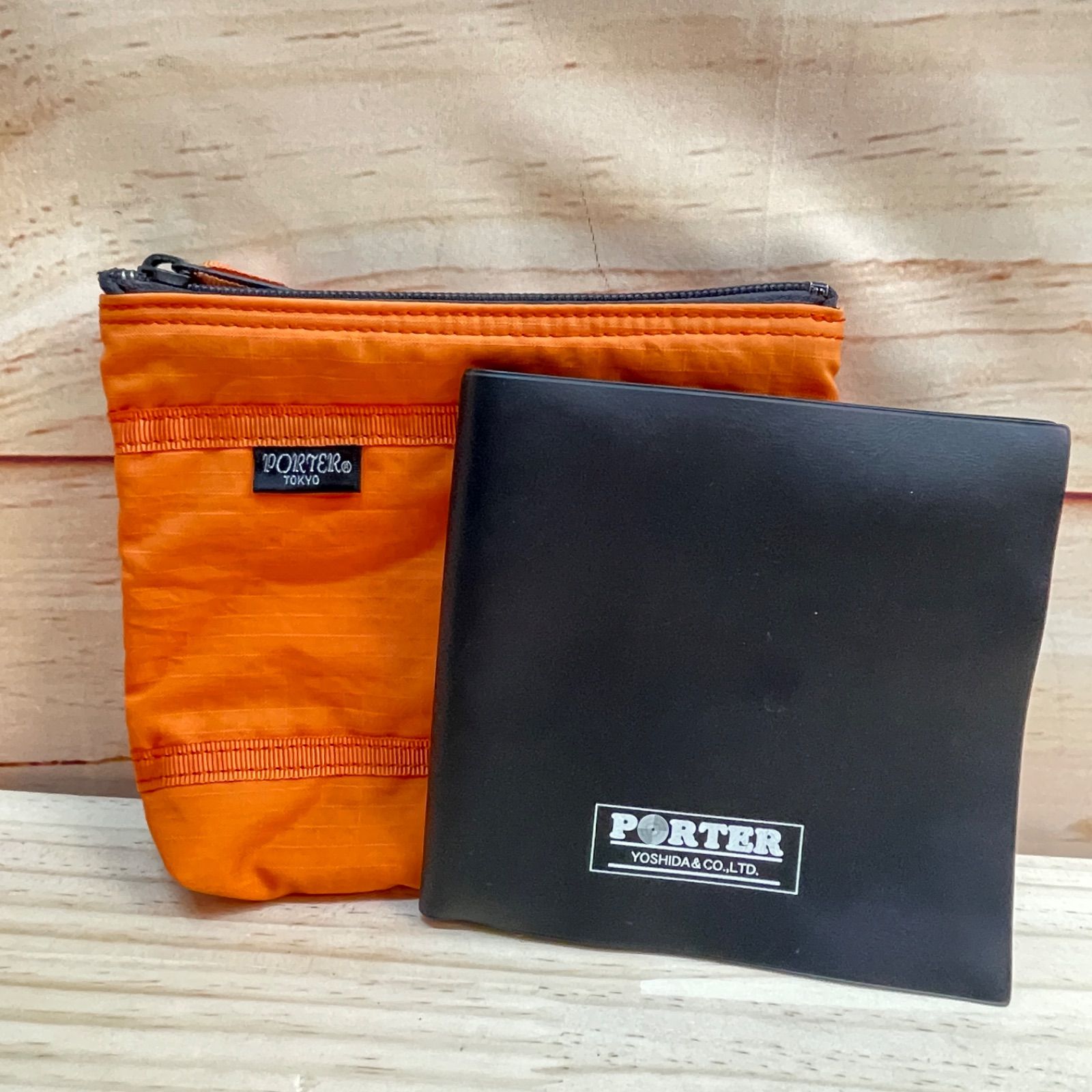 PORTER ポーター 吉田カバン トラベルポーチ オレンジ CDケース - メルカリ