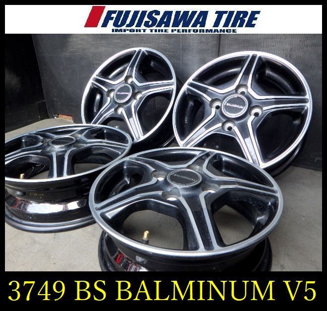 【3749】J▲送料無料▲BS BALMINUM V5▲12x4.0B 4穴 PCD100 +42▲4本 26102579