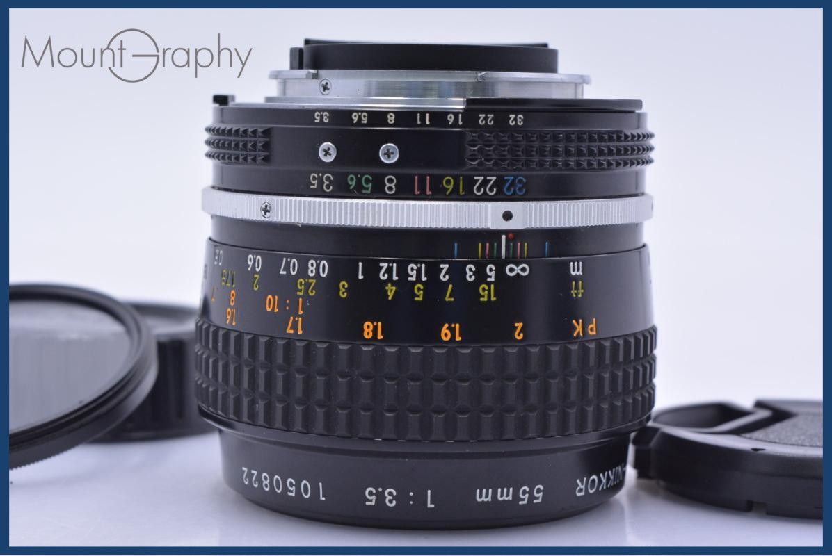 【動作保証】 ニコン Nikon Micro-NIKKOR 55mm F3.5 前後キャップ&レンズフィルター付 同梱無料 #yk7558 動作保証】 ニコン Nikon Micro-NIKKOR 55mm F3.5 前後キャップ&レンズ