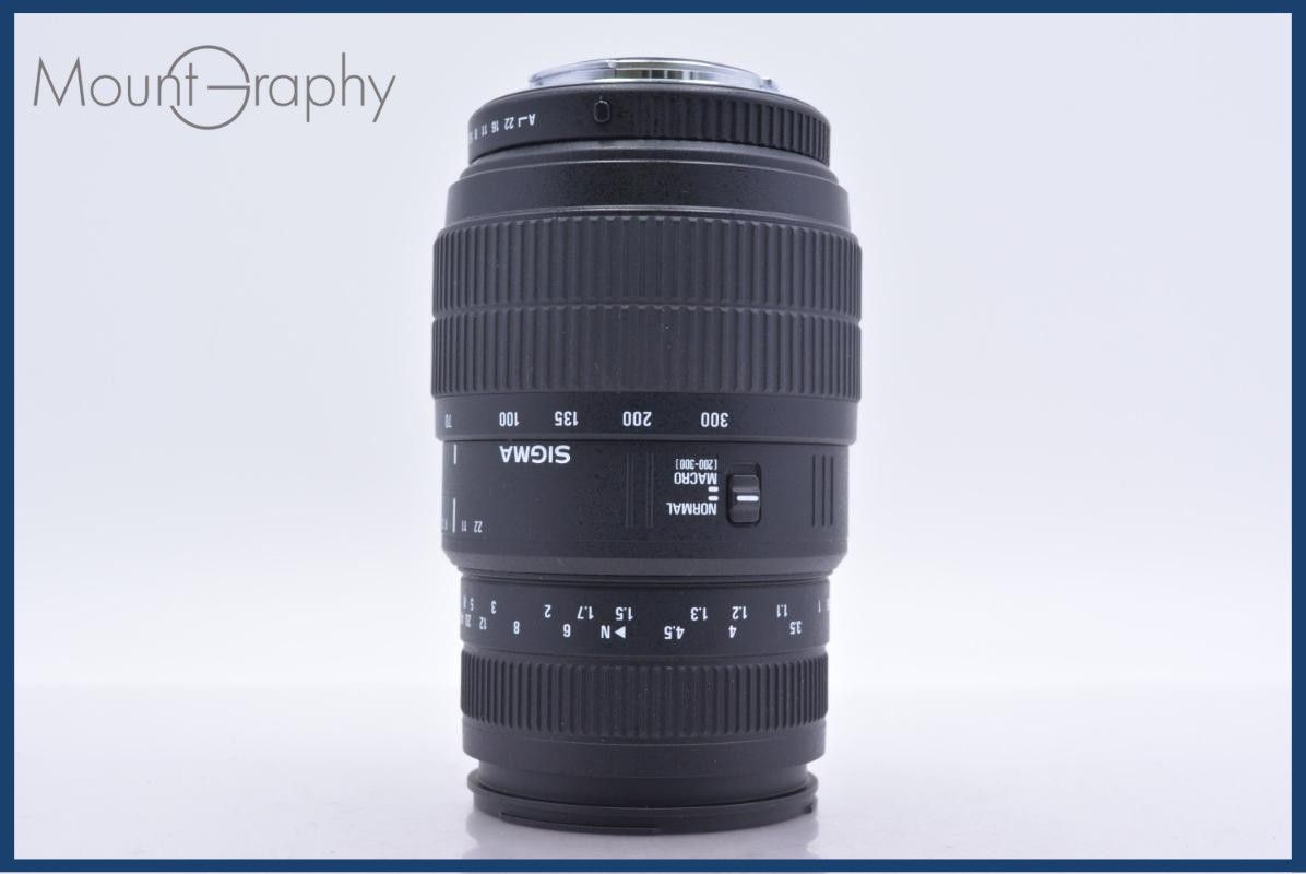 動作保証】 シグマ SIGMA 70-300mm F4-5.6 元箱、前後キャップ&レンズ