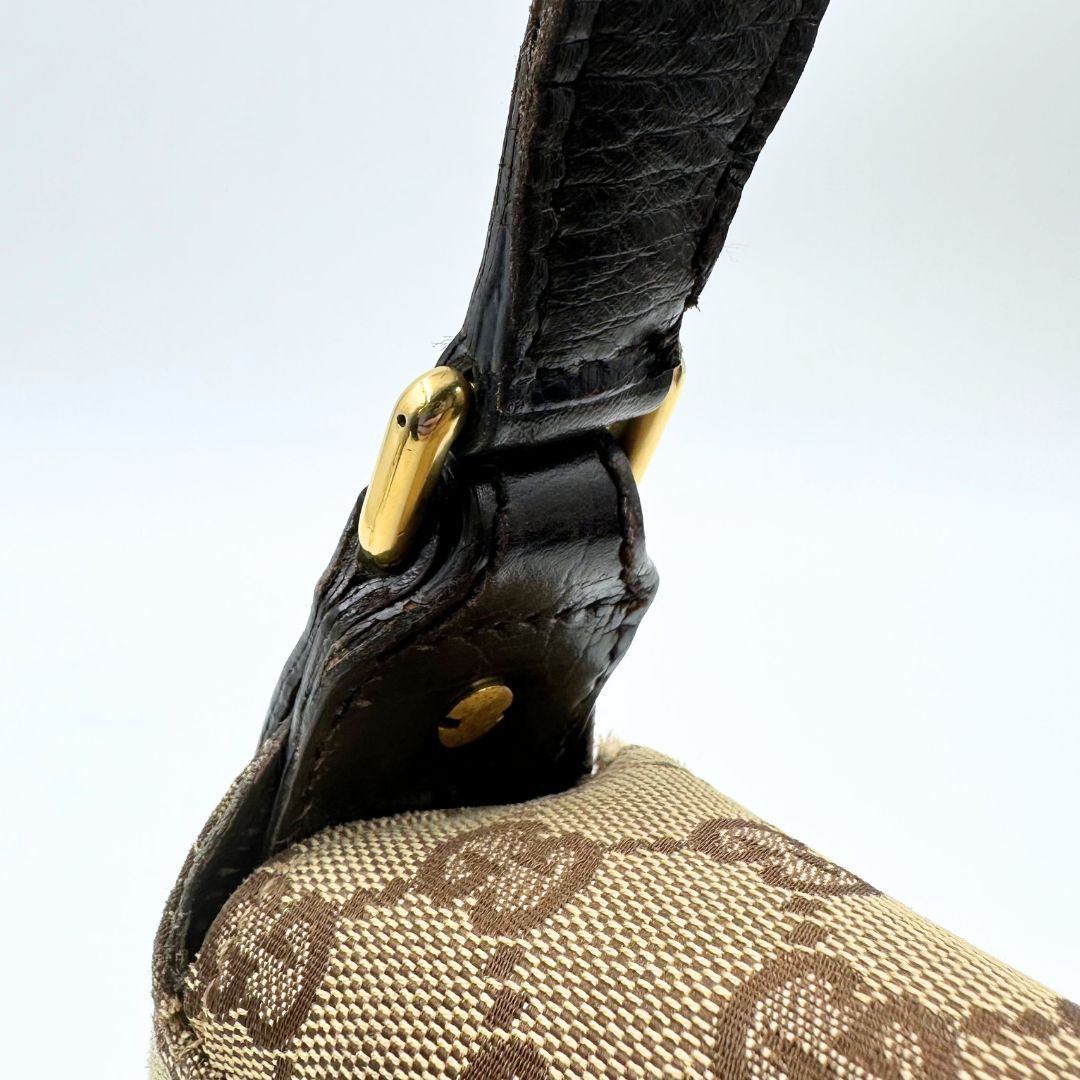 美品】Gucci GGキャンバス ホースビット ワンショルダーバッグ - メルカリ