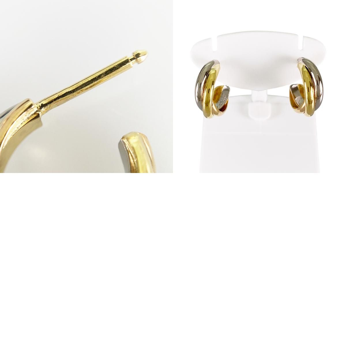カルティエ Cartier トリニティ K18YG ピアス sst【中古】 - メルカリ