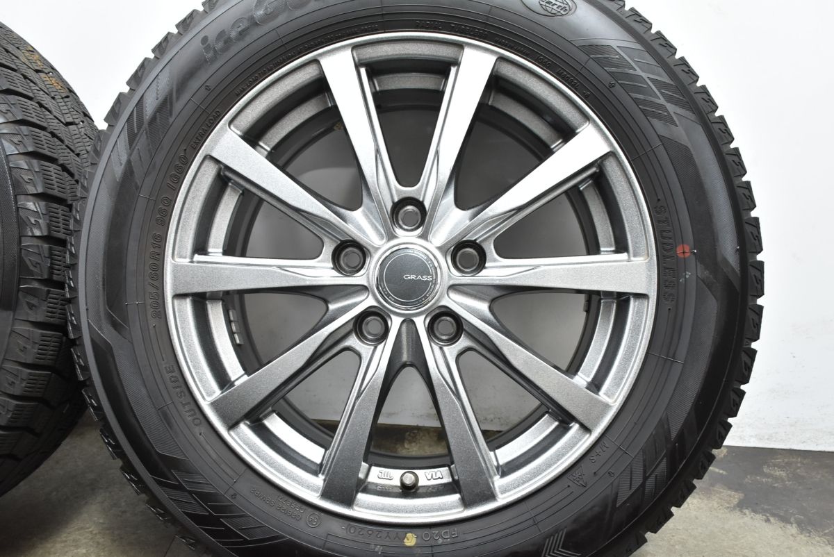 程度良好品】GRASS 16in 6.5J +48 PCD114.3 ヨコハマ アイスガード