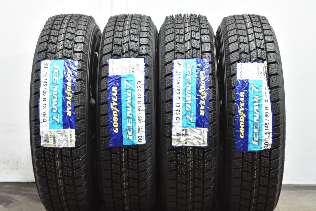 未使用 超バリ溝】Exceeder 13in 4.00B +45 PCD100 グッドイヤー 