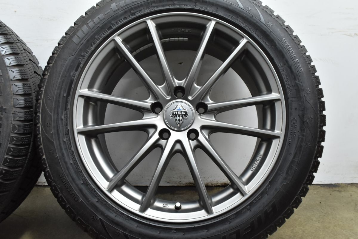 バリ溝】HRS 18in 8J +45 PCD114.3 HIFLY Win-turi 212 235/55R18 