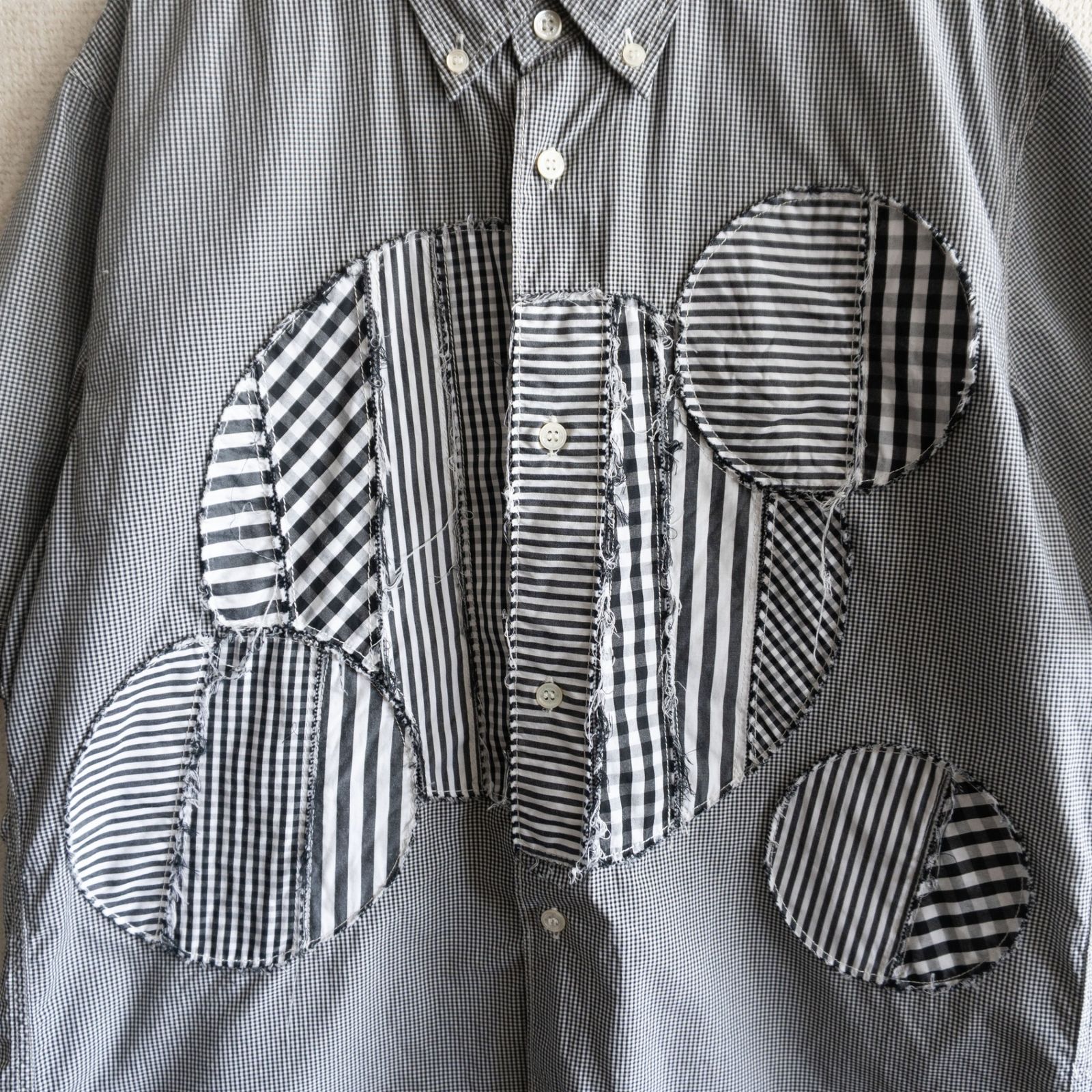 AD2015】COMME des GARCONS HOMME 【ギンガムチェック パッチワーク 