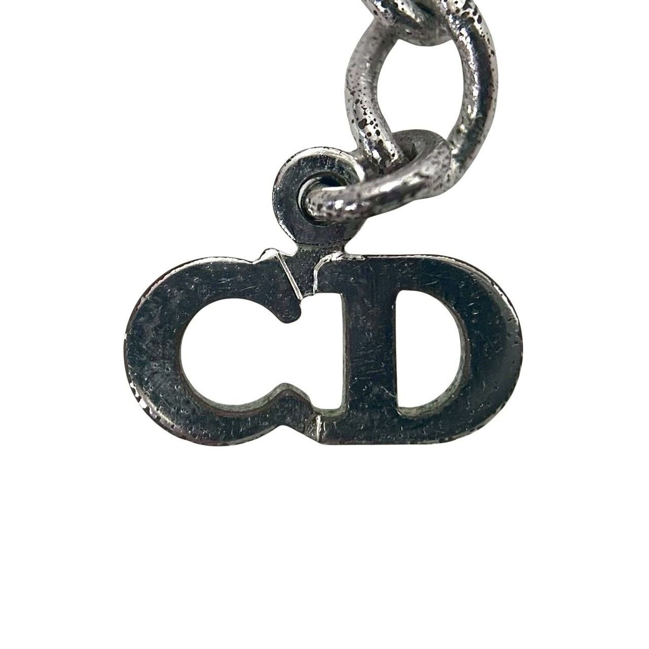 Dior】ロゴ ネックレス シルバーカラー ペンダント ヴィンテージ 