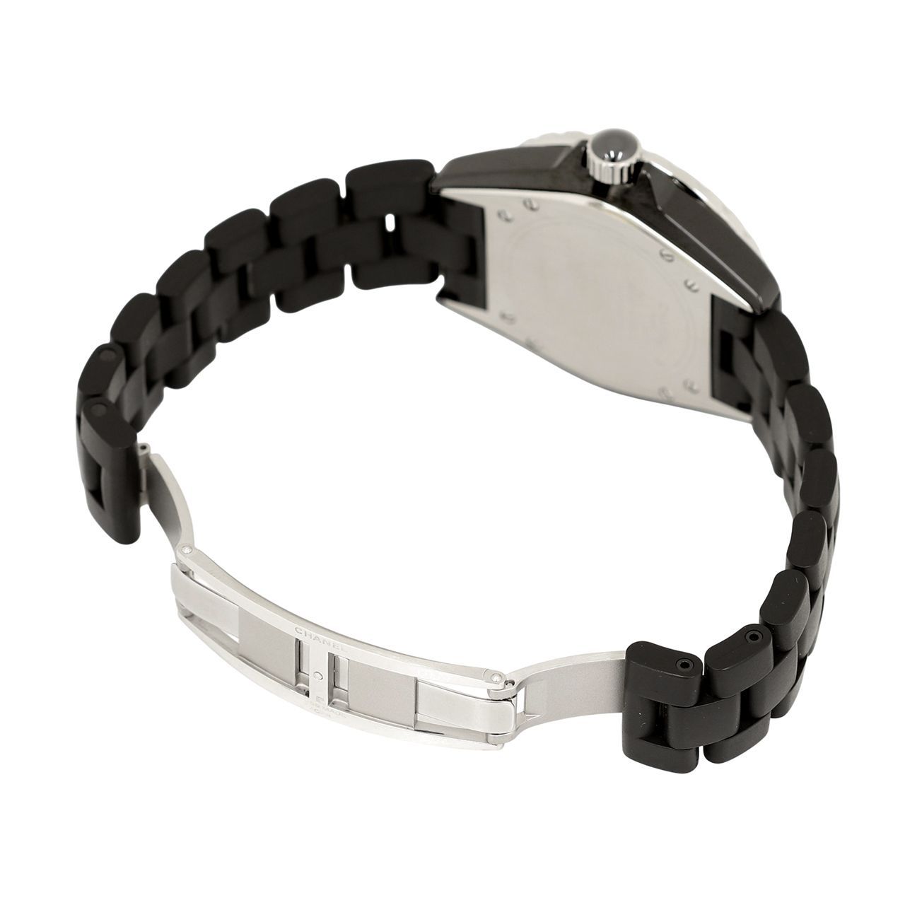1年間保証 OH済み CHANEL シャネル J12 H3131 マットブラック 黒文字盤 