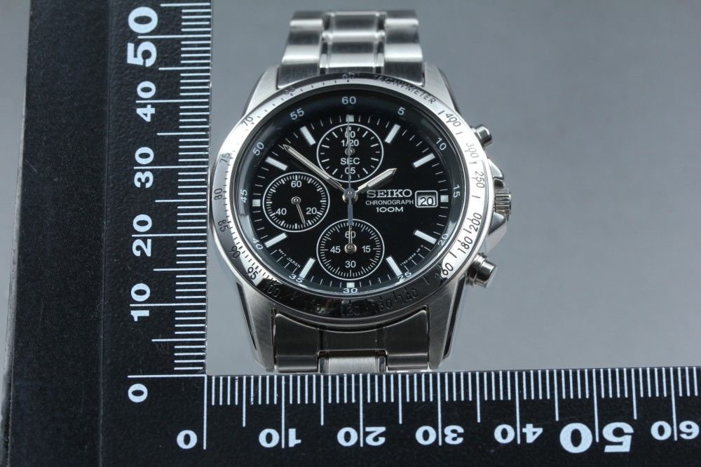 稼働品】SEIKO クロノグラフ 7T92-0DW0 ブラック 付属品有 クオーツ