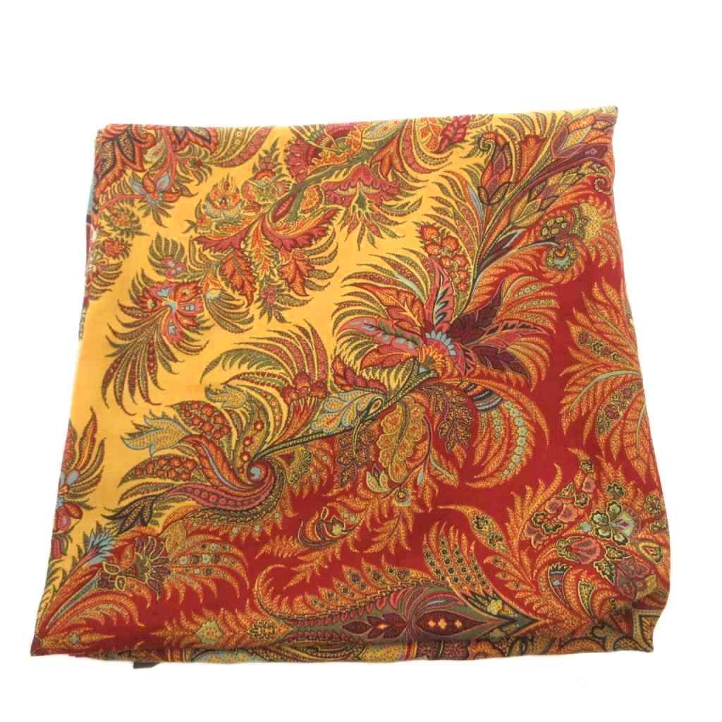 ETRO エトロ　ペイズリー柄マルチカラーストール　大判サイズ ETRO（エトロ） ストール カシミヤ混 ペイズリー ストール