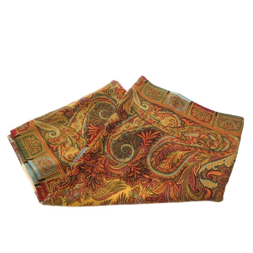 ETRO エトロ　ペイズリー柄マルチカラーストール　大判サイズ ETRO（エトロ） ストール カシミヤ混 ペイズリー ストール