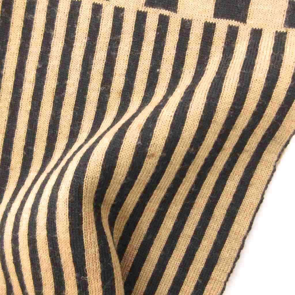 フェンディ FENDI ストール マフラー ズッカ柄 バイカラー ベージュ