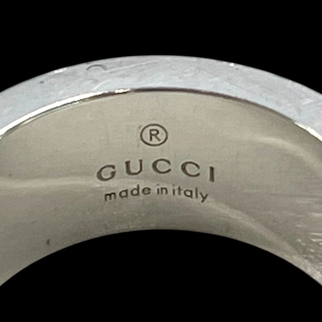 GUCCI グッチ 指輪 リング ブランデットG SV925 ロゴ 刻印 シルバー