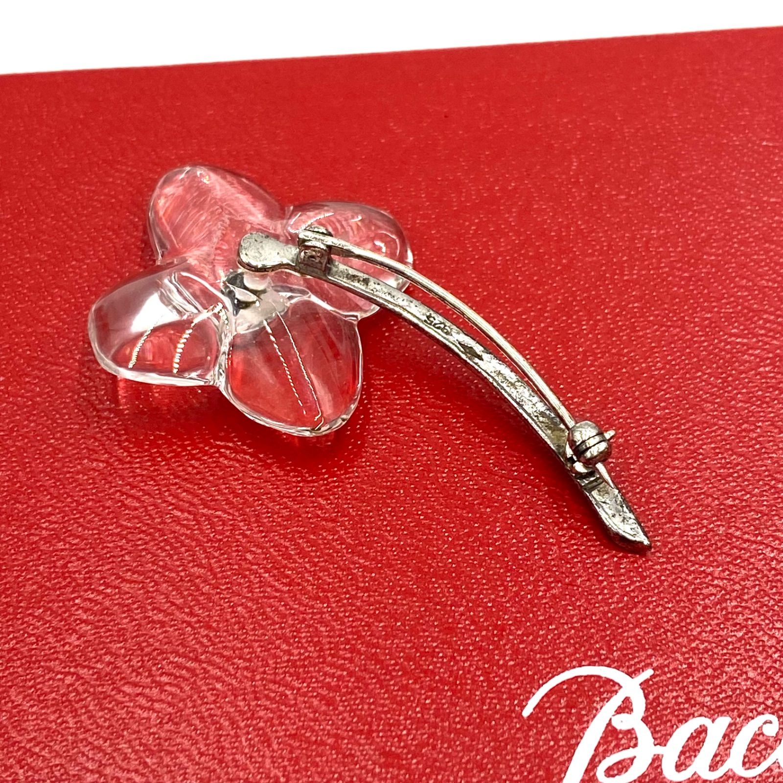 廃盤！レア！ Baccarat バカラ ブローチ コサージュ シルバー925