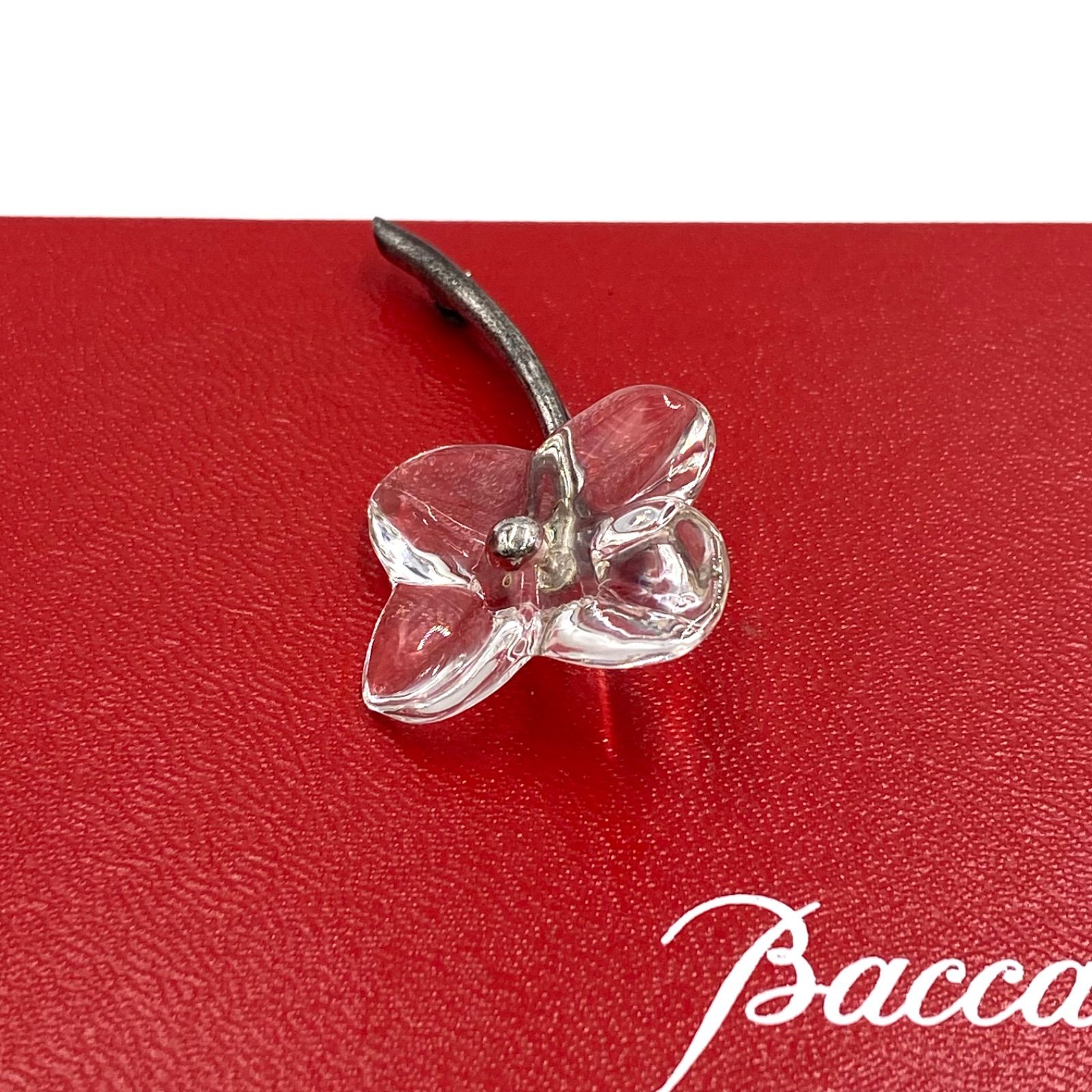 廃盤！レア！ Baccarat バカラ ブローチ コサージュ シルバー925