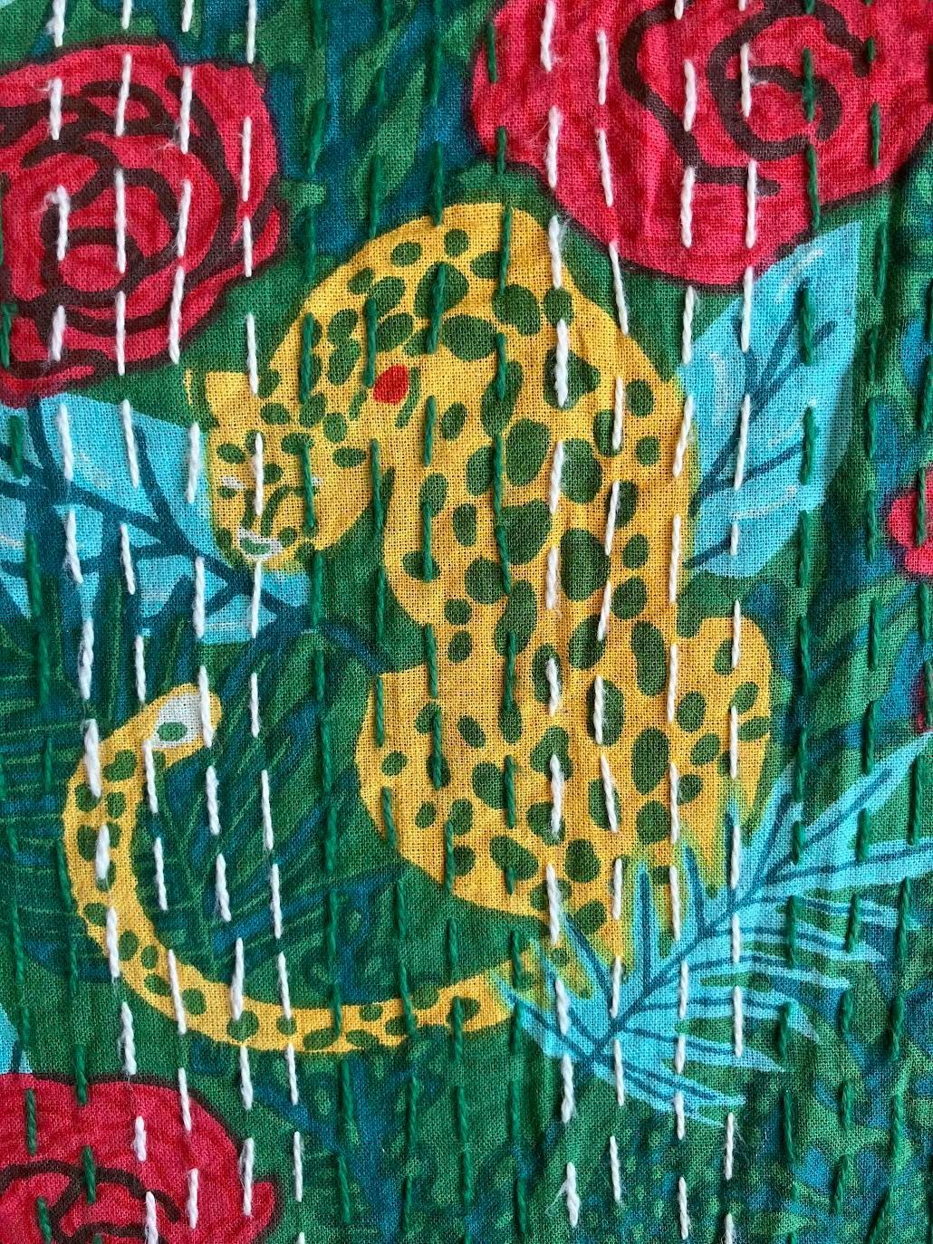 カンタキルト マルチカバー #99 Green Leopard Rose Garden - メルカリ