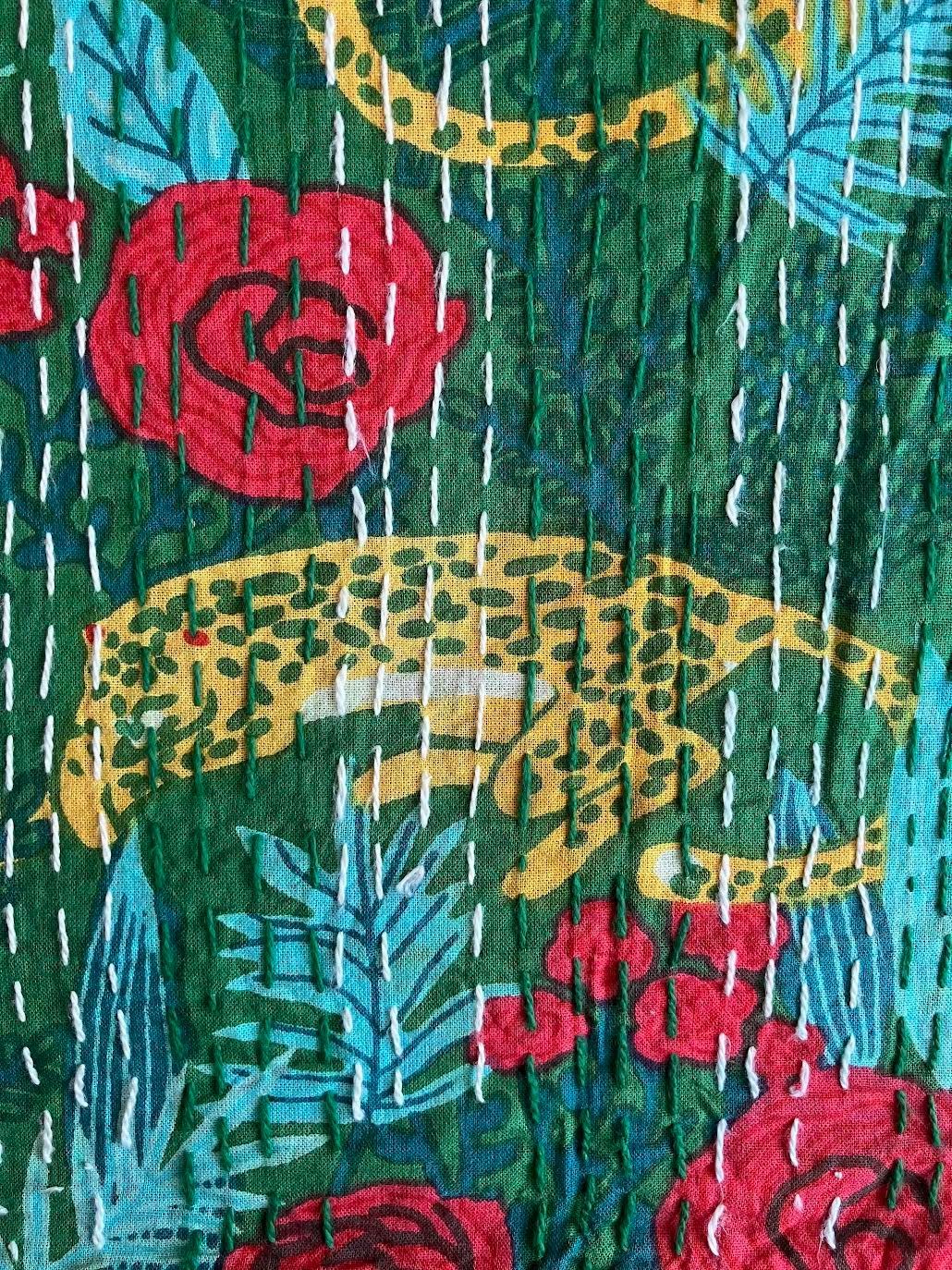カンタキルト マルチカバー #99 Green Leopard Rose Garden - メルカリ
