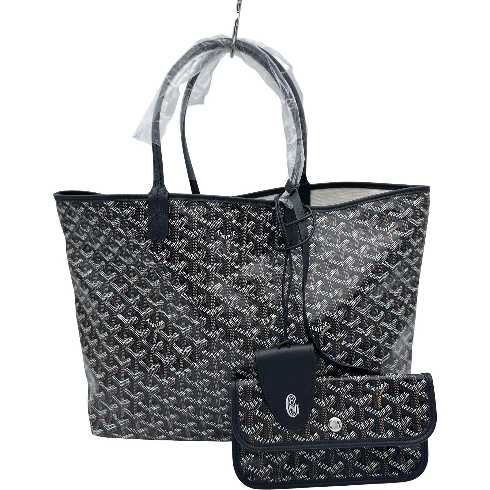 ゴヤール GOYARD サンルイPM ブラック ゴヤールディキャンバス 
