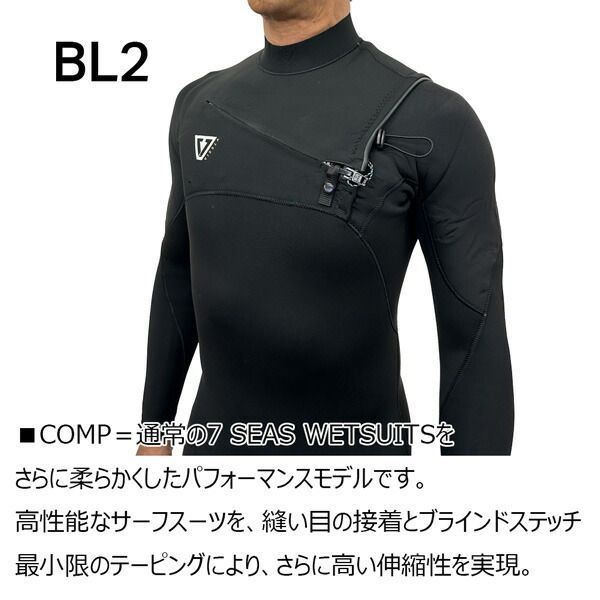 ヴィスラ フルスーツ VISSLA 7 SEAS COMP 3/2mm FULL CHEST ZIP