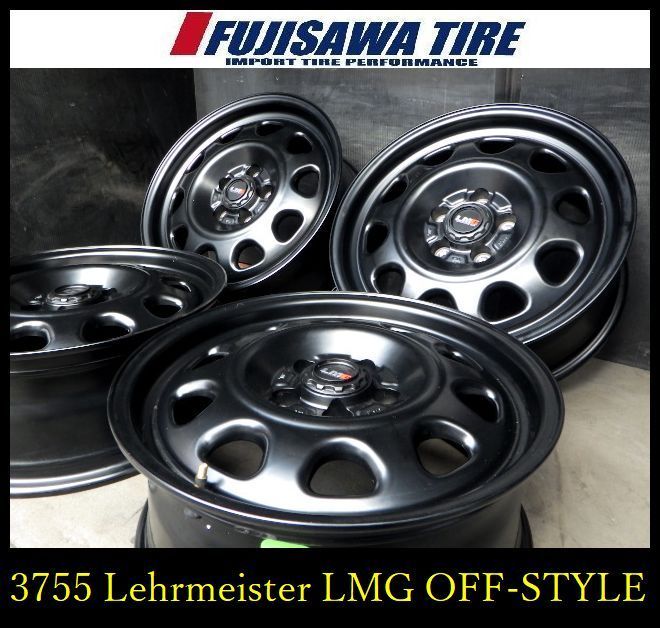 【3755】B▲送料無料▲Lehrmeister LMG OFF-STYLE▲17x7.0J 5穴 PCD114.3 +35▲4本 26102585