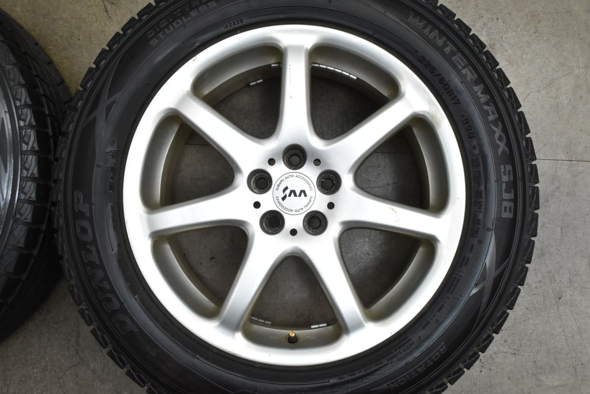 交換用に】スバル 純正オプション 17in 7J +48 PCD100 ダンロップ 