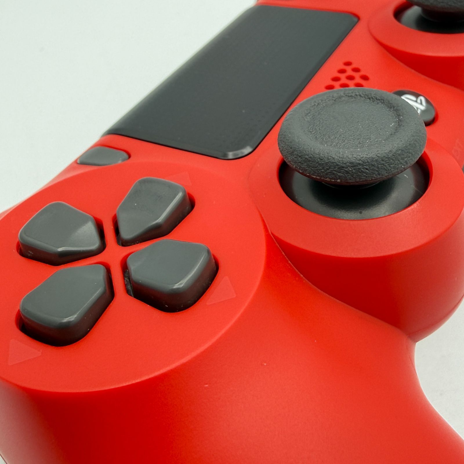 美品】PS4 純正 ワイヤレスコントローラー DUALSHOCK4 マグマレッド