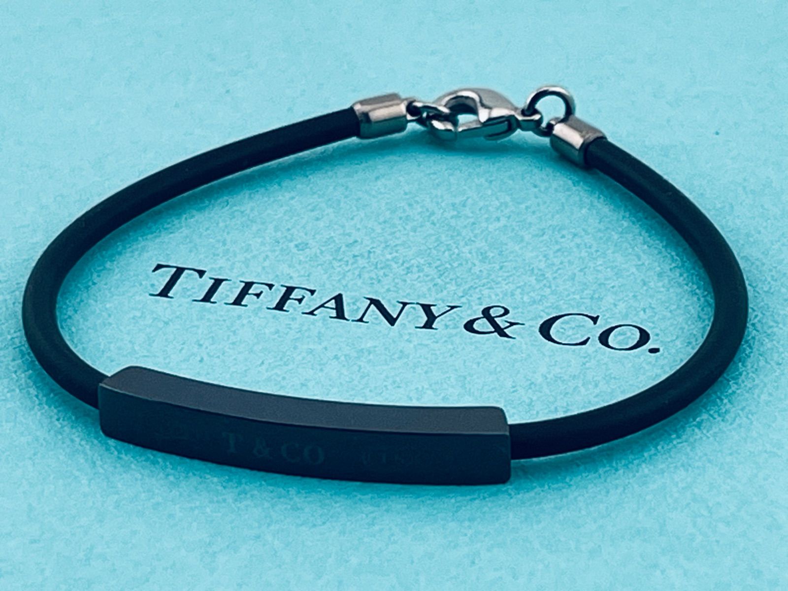 a239 送料無料 超希少 美品 Tiffany&Co. ティファニー ブラック ラバー
