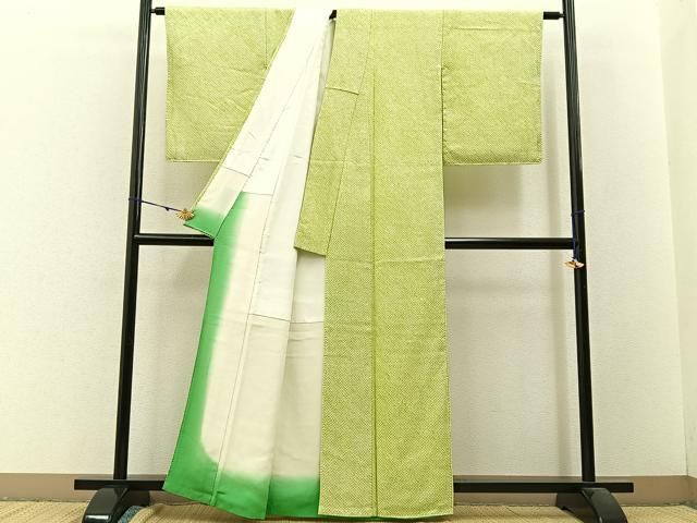 平和屋着物■大変加工の良い総絞り小紋　正絹　逸品　CABF4376ev 平和屋着物□大変加工の良い総絞り小紋 正絹 逸品 CABF4376ev 【公式通販】