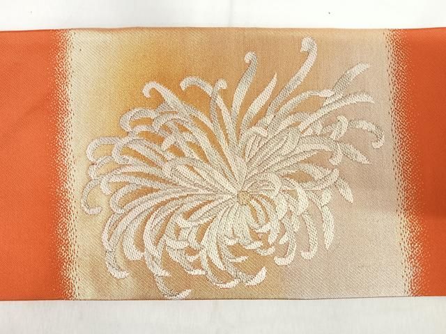 平和屋着物◎九寸名古屋帯　唐織　乱菊　金銀糸　正絹　逸品　AABH0373yx 平和屋着物◎九寸名古屋帯 唐織 乱菊 金銀糸 正絹 逸品 AABH0373yx