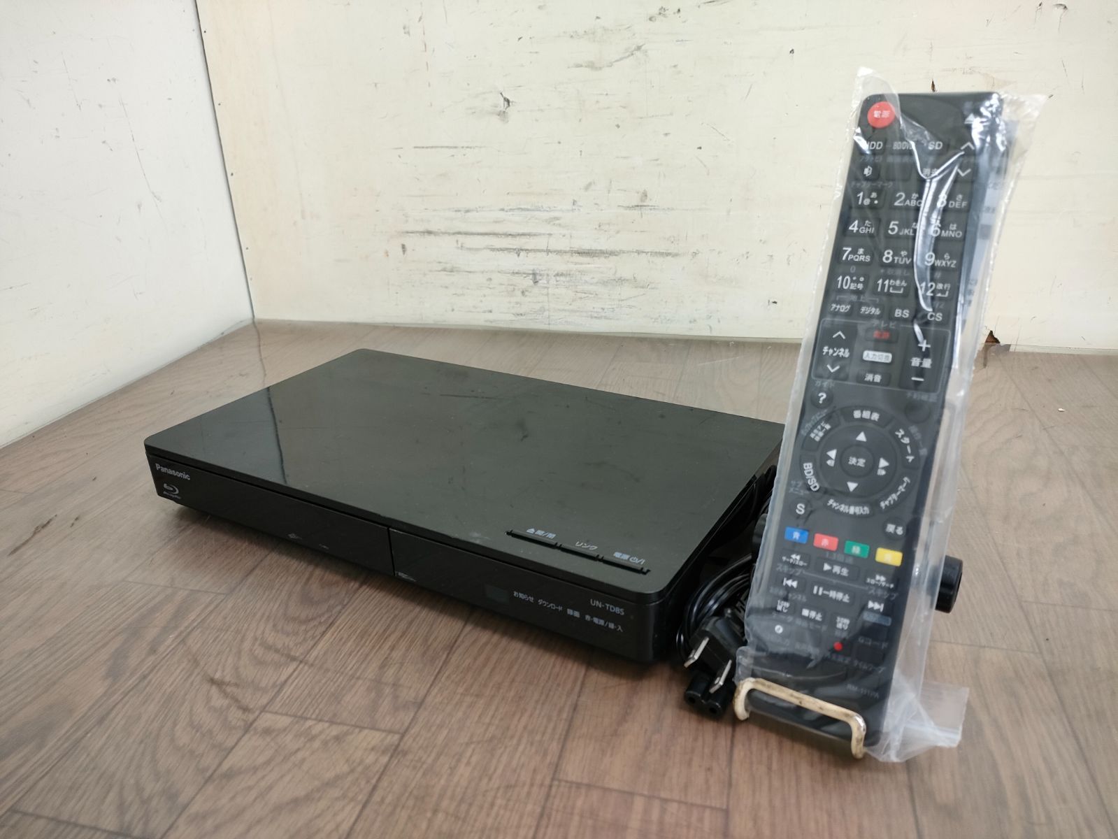動作品　UN-TD8S　ブルーレイプレイヤー/HDDレコーダー　パナソニック　管1911