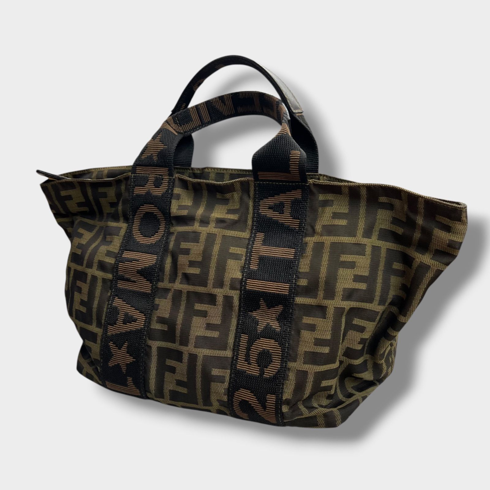FENDI ズッカ柄 ミニハンドバッグ フェンディ ミニバッグ 総柄 