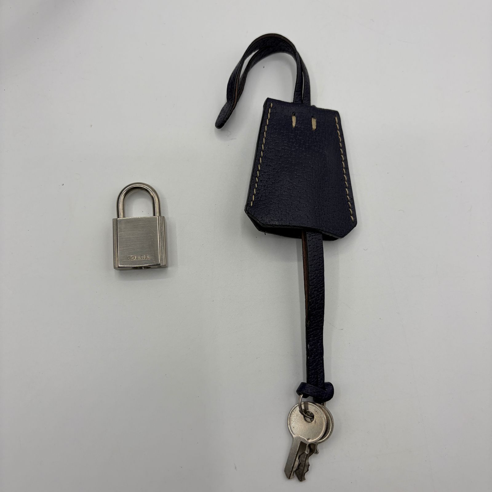 PRADA プラダ ショルダーバッグ B11207 パープル レザー ミニボストン 