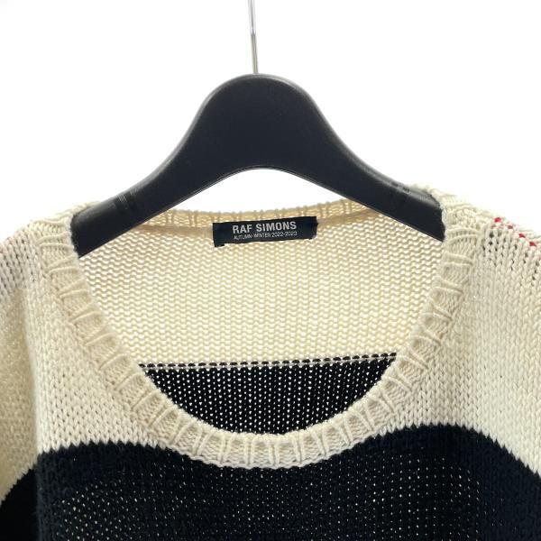 中古】RAF SIMONS 22AW LooSE FIT Cropped Jaquard RS Knit サイズ2