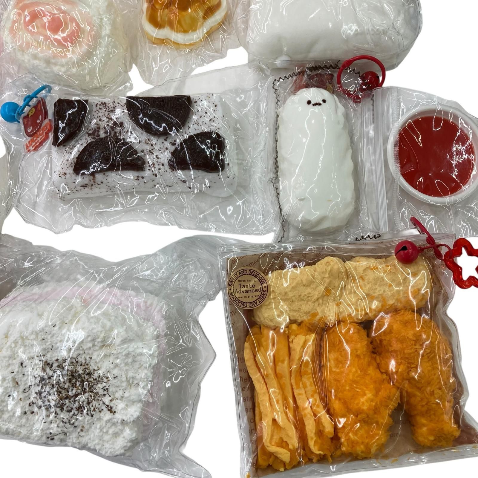 186001 その他ホビー スクイーズ 食品 お菓子 ケーキ キャラ パン 18点