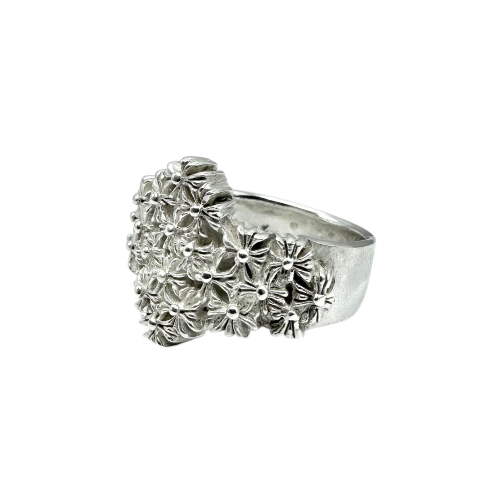 圧巻の迫力】クロス 十字架 Silver 925 刻印 Design Ring シルバー 