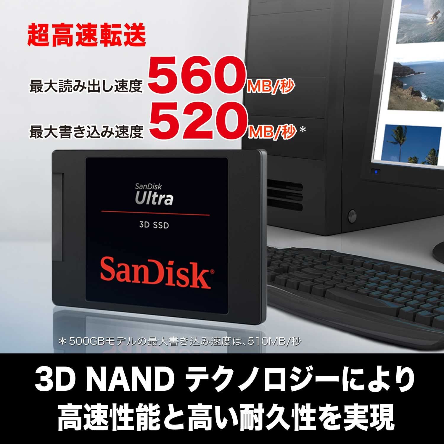 PCパーツ 【 サンディスク 正規品 】 SanDisk サンディスク 内蔵 SSD