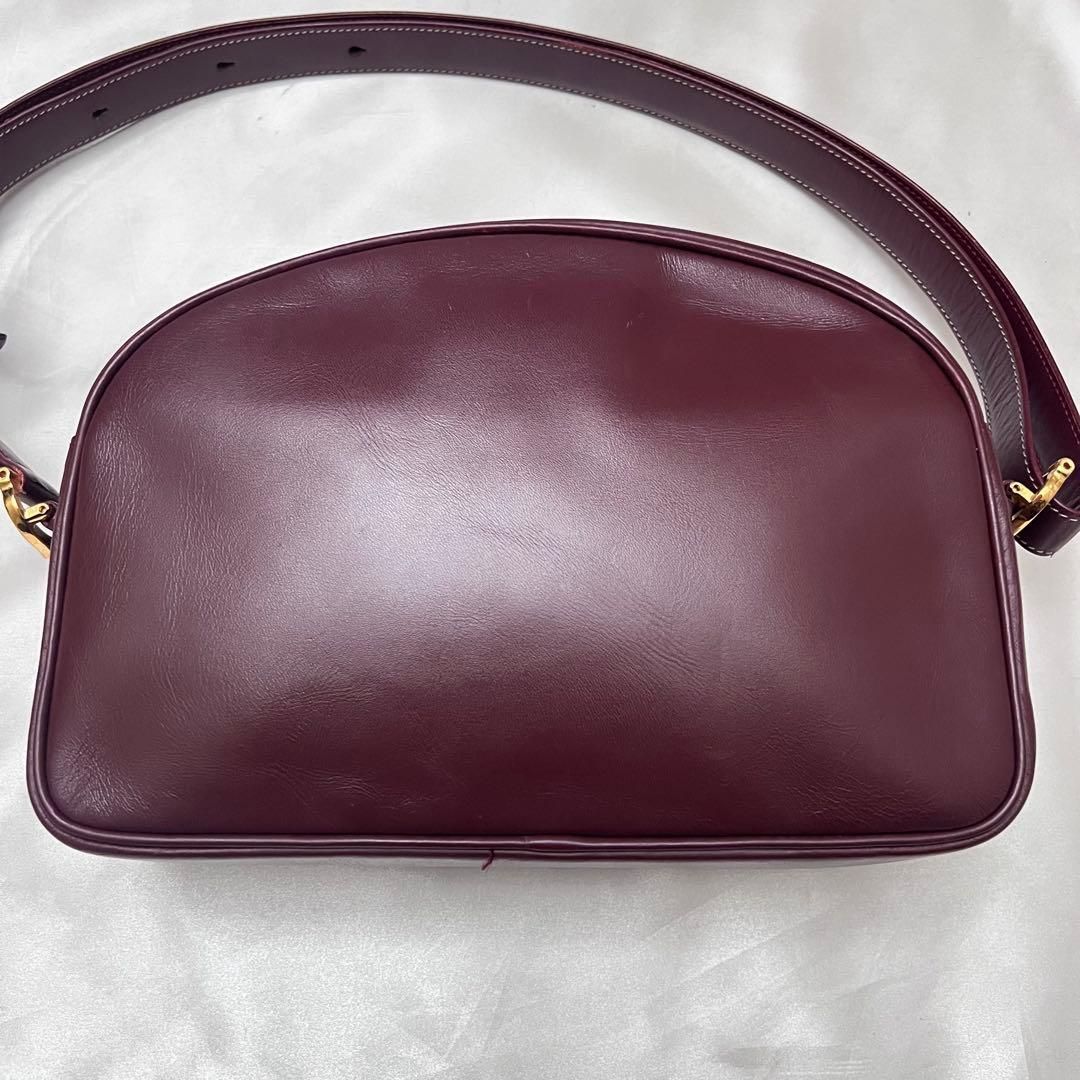 ◇美品◇カルティエ マストライン 横長ショルダーバッグ ボルドー 
