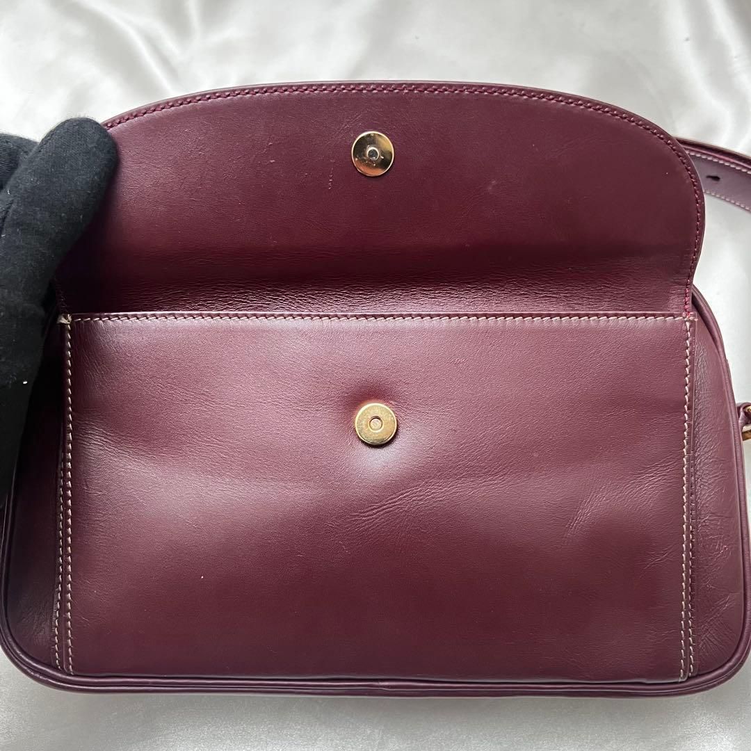 ◇美品◇カルティエ マストライン 横長ショルダーバッグ ボルドー 