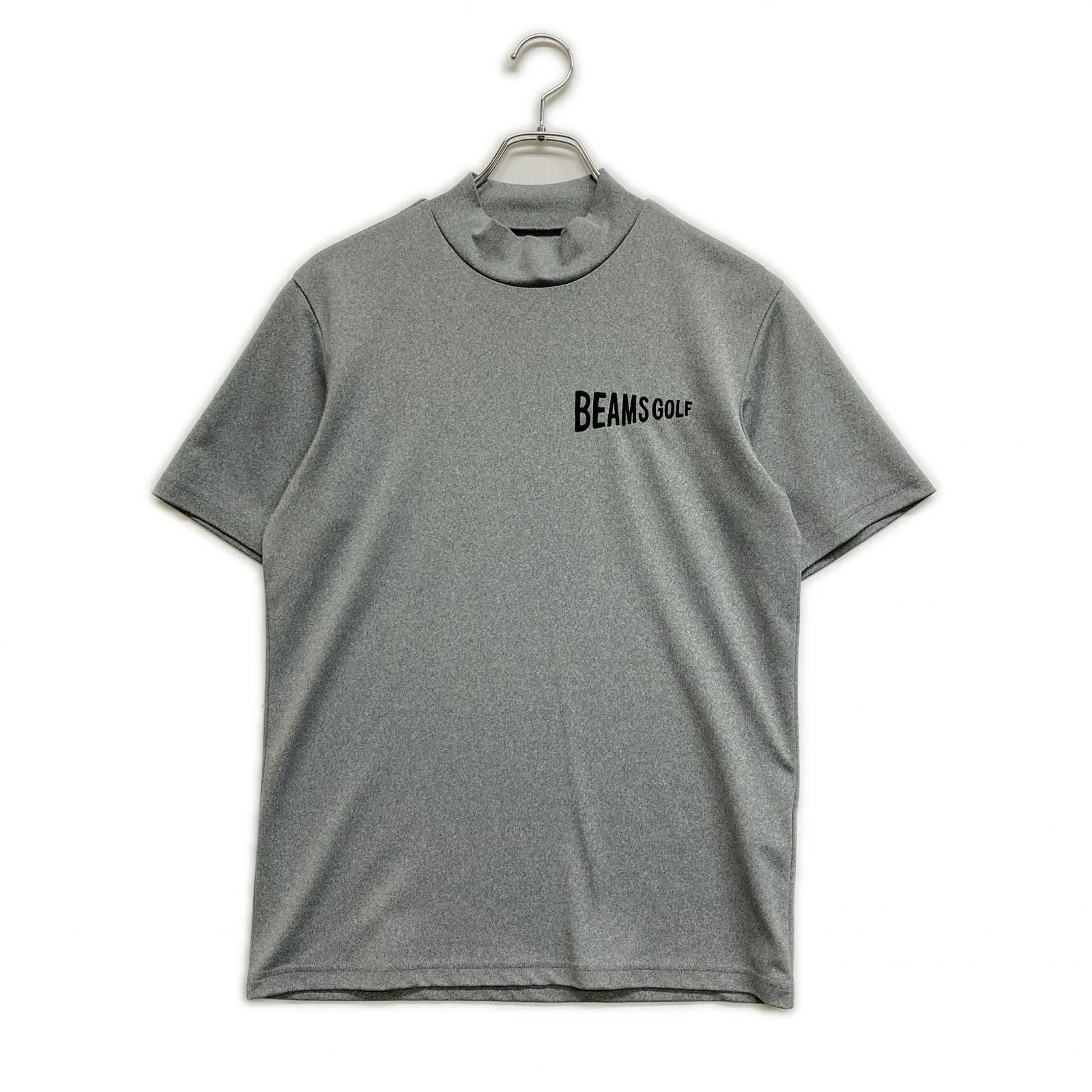 中古 メンズ ビームスゴルフ BEAMSGOLF 半袖シャツ S グレー モック