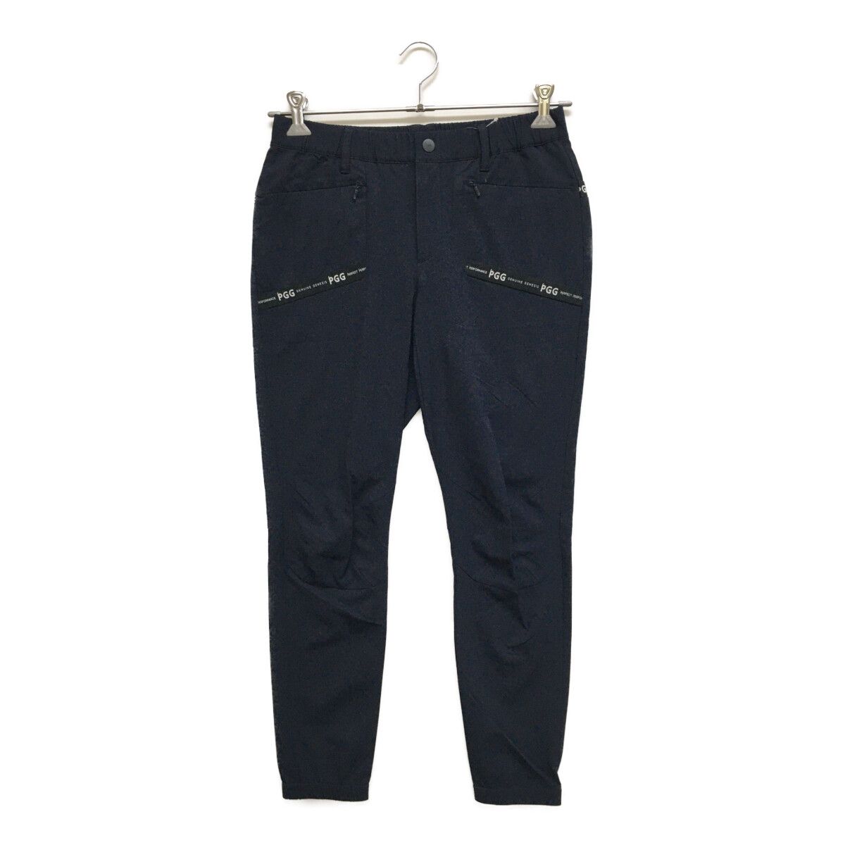 中古 レディース ピージージー PGG ジョガーパンツ 1(M) 紺 ネイビー 中古 レディース ピージージー PGG ジョガーパンツ 1(M) 紺 ネイビー